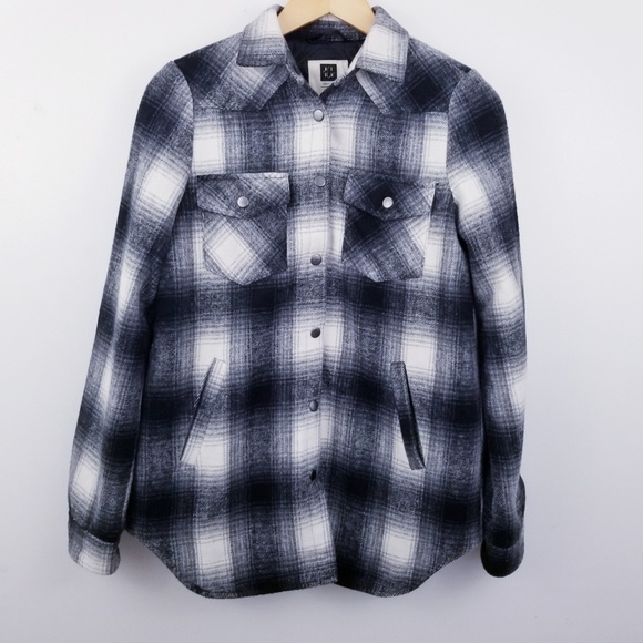 Lira Snap Button Plaid Jacket - Picture 1 of 5